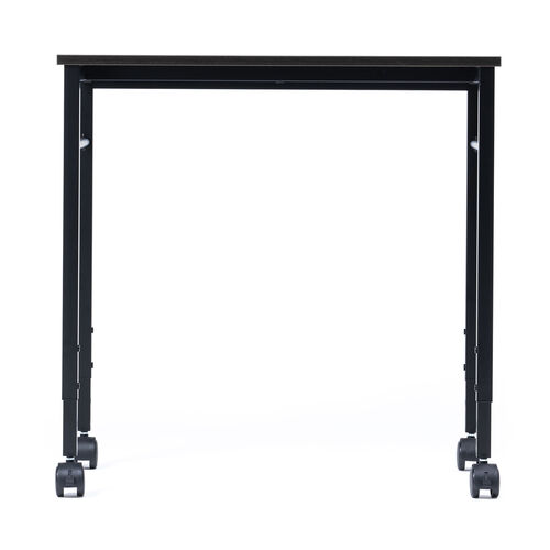 キャスター付きサブデスク（脇机・パソコンデスク・作業台・高さ調節可能・幅70cm・奥行35cm・高さ64cm/70cm・ブラック）