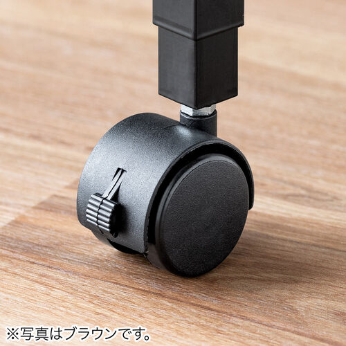 キャスター付きサブデスク（脇机・パソコンデスク・作業台・高さ調節可能・幅70cm・奥行35cm・高さ64cm/70cm・ホワイト）