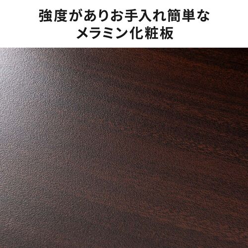 サブテーブル（拡張テーブル・モニター台・プリンタ台・ケーブルトレイ付き・シンプルワークデスク向け・ブラック）