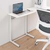 サブテーブル（拡張テーブル・モニター台・プリンタ台・ケーブルトレイ付き・シンプルワークデスク向け・ホワイト）