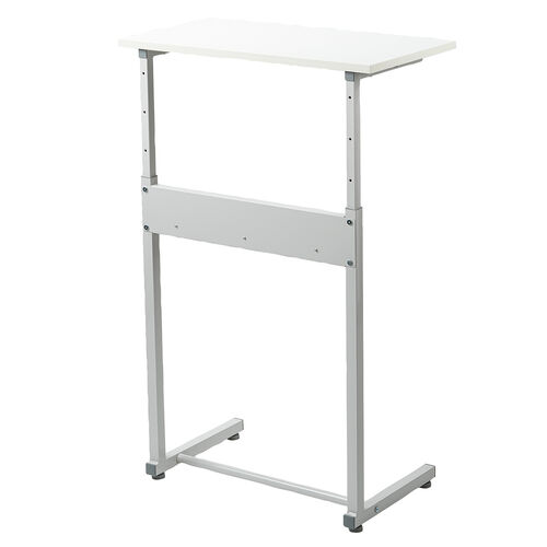 サブテーブル（拡張テーブル・モニター台・プリンタ台・ケーブルトレイ付き・シンプルワークデスク向け・ホワイト）