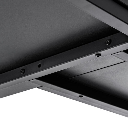 シンプルデスク専用サブデスク（ L字デスク・デスク拡張・幅35cm・奥行60cm・ねじ固定・ブラック）