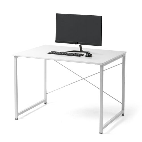 シンプルデスク（ワークデスク・平机・幅100cm・奥行70cm・モニターアーム対応・ホワイト ）