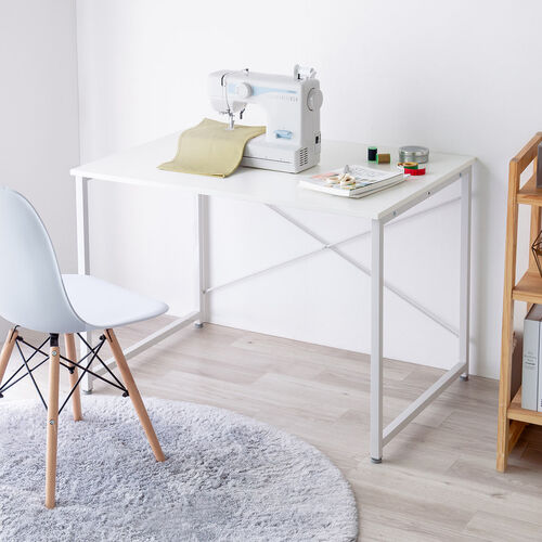 シンプルデスク（ワークデスク・平机・幅100cm・奥行70cm・モニターアーム対応・ホワイト ）