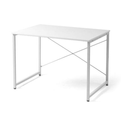 シンプルデスク（ワークデスク・平机・幅100cm・奥行70cm・モニターアーム対応・ホワイト ）