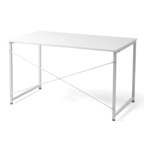 シンプルデスク（ワークデスク・平机・幅120cm・奥行70cm・モニターアーム対応・ホワイト ）