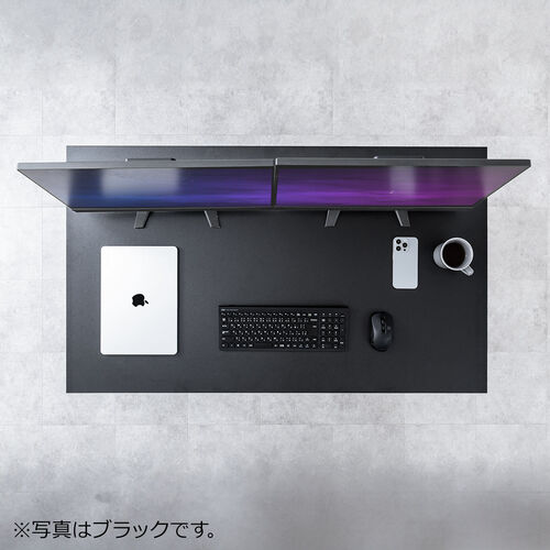 シンプルデスク（ワークデスク・平机・幅120cm・奥行70cm・モニターアーム対応・ホワイト ）