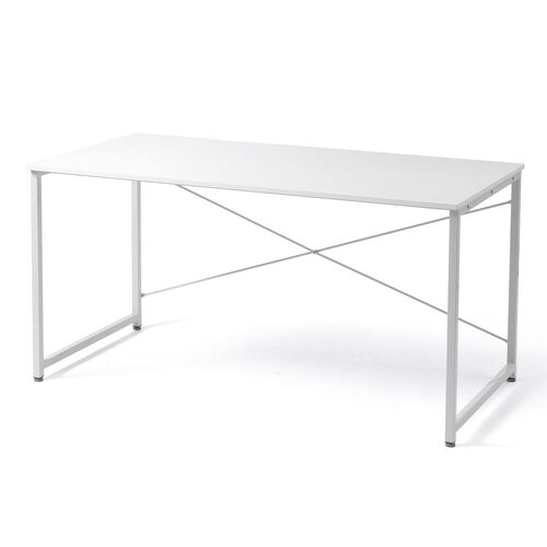 シンプルデスク（ワークデスク・平机・幅140cm・奥行70cm・モニターアーム対応・ホワイト ）