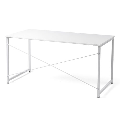 シンプルデスク（ワークデスク・平机・幅140cm・奥行70cm・モニターアーム対応・ホワイト ）