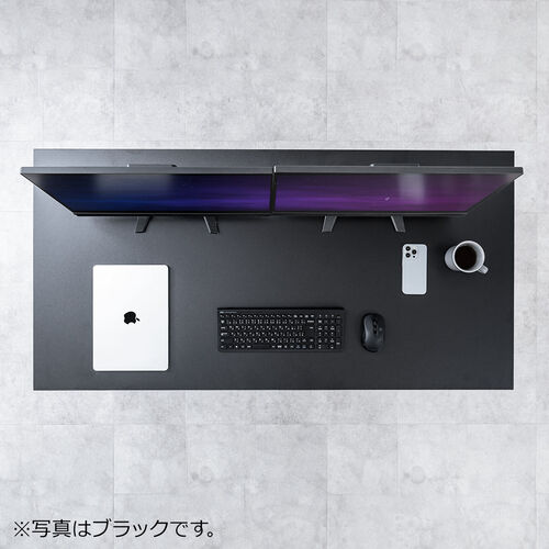 シンプルデスク（ワークデスク・平机・幅140cm・奥行70cm・モニターアーム対応・ホワイト ）