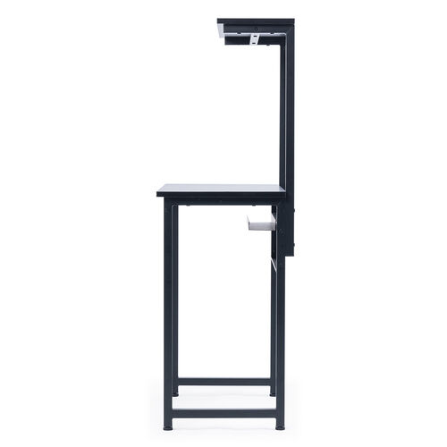 パソコンデスク（3WAYパソコンラック・サブテーブル付き・幅60cm・奥行40cm・総耐荷重30kg・コンパクト・オフィス・会議室・ワークデスク・ブラック）