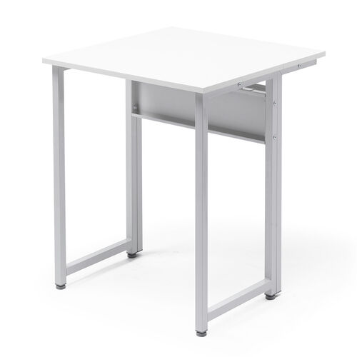 パソコンデスク（3WAYパソコンラック・サブテーブル付き・幅60cm・奥行40cm・総耐荷重30kg・コンパクト・オフィス・会議室・ワークデスク・ホワイト）