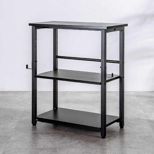 オープンラック（シェルフラック・シェルフ・収納ラック・収納棚・可変棚・幅60cm・奥行30cm・高さ70cm・ブラック）