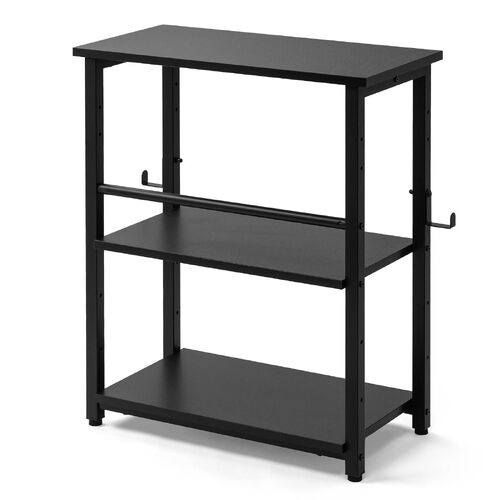 オープンラック（シェルフラック・シェルフ・収納ラック・収納棚・可変棚・幅60cm・奥行30cm・高さ70cm・ブラック）