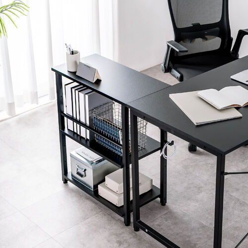 オープンラック（シェルフラック・シェルフ・収納ラック・収納棚・可変棚・幅60cm・奥行30cm・高さ70cm・ブラック）