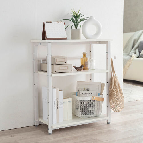 オープンラック（シェルフラック・シェルフ・収納ラック・収納棚・可変棚・幅60cm・奥行30cm・高さ70cm・ホワイト）