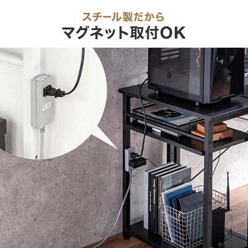 オープンラック（シェルフラック・シェルフ・収納ラック・収納棚・可変棚・幅60cm・奥行30cm・高さ70cm・ホワイト）