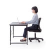 【アウトレット】シンプルデスク（ワークデスク・机・幅120cm・奥行60cm・高さ調整・7段階調整・モニターアーム対応・ブラック）