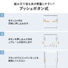 【アウトレット】シンプルデスク（ワークデスク・机・幅120cm・奥行60cm・高さ調整・7段階調整・モニターアーム対応・ホワイト）