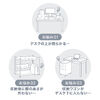 デスクワゴン（収納ラック・トレイワゴン・オープンラック・収納ワゴン・デスク下収納・収納棚・可変棚・幅60cm・奥行30cm・高さ64cm・ホワイト)
