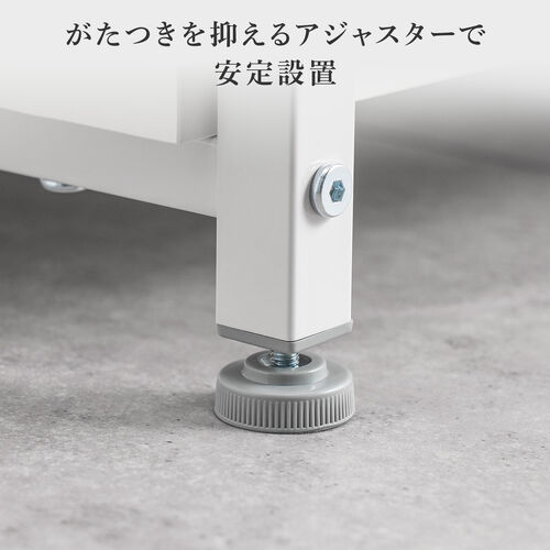 オープンラック（シェルフラック・収納ラック・収納棚・可変棚・高さ可変・幅60cm・奥行35cm・ブラック）