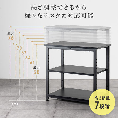 オープンラック（シェルフラック・収納ラック・収納棚・可変棚・高さ
