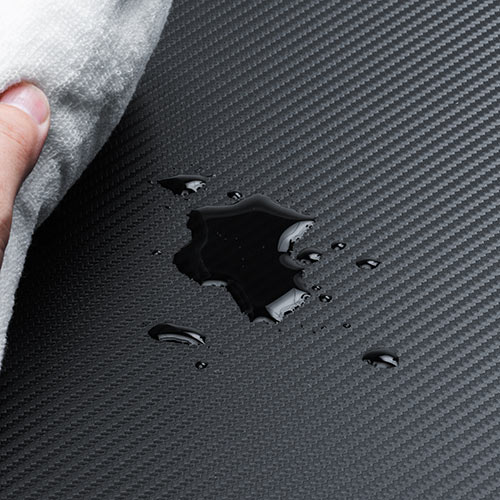 ゲーミングデスク(シンプルデスク・平机・パソコンデスク・横幅120cm・奥行60cm・カーボン調天板・レッドフレーム）