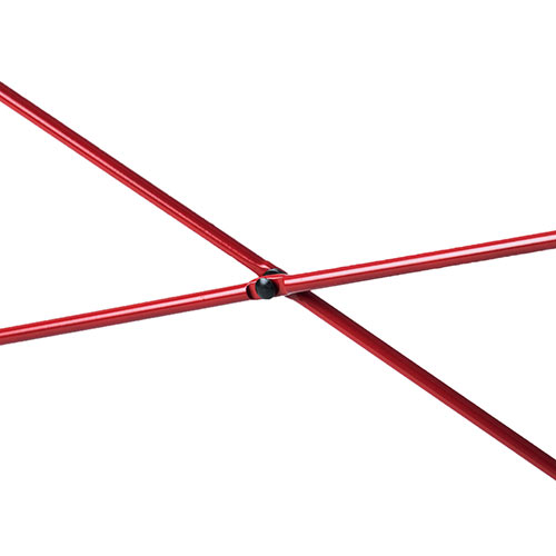 ゲーミングデスク(シンプルデスク・平机・パソコンデスク・横幅120cm・奥行60cm・カーボン調天板・レッドフレーム）