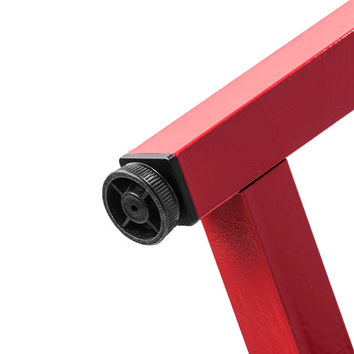 ゲーミングデスク(シンプルデスク・平机・パソコンデスク・横幅120cm・奥行60cm・カーボン調天板・レッドフレーム）