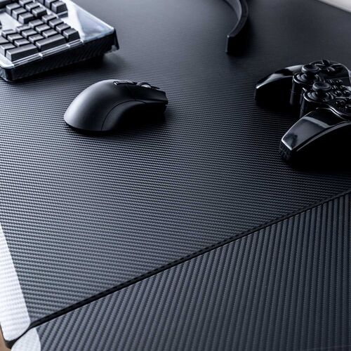 ゲーミングデスク（パソコンデスク・デスク・ゲーミングテーブル・幅180cm・コの字・クランプ対応・タップトレー・フック付き）