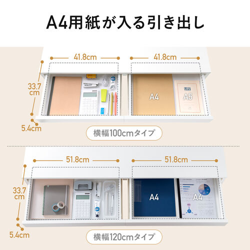 パソコンデスク（木製・幅120cm×奥行60cm×高さ72cm・ワーク