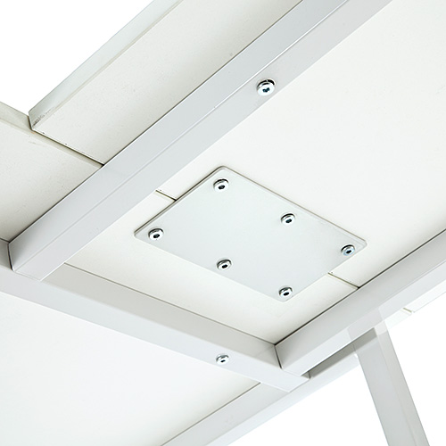 パソコンデスク（ゲーミングデスク・L字型・幅150cm+90cm・コーナーデスク・ホワイト）