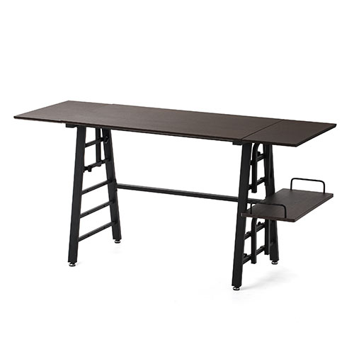 CE80新品未使用アウトレット無垢材使用北欧風デザインデスク３点セットLBR F01148_コンソールテーブル 伸長式 関家具 スーク SUK デスク 幅