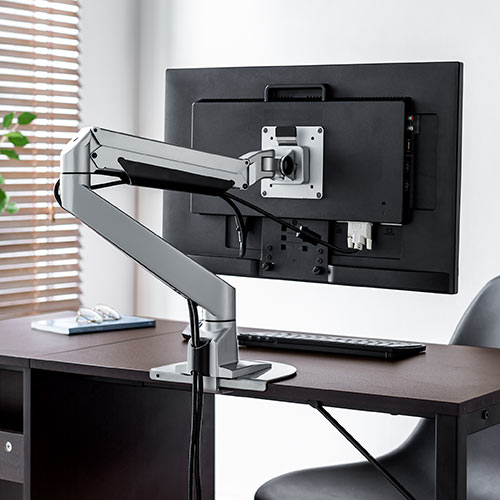 デスク（キャビネット付き・ワゴン付き・木製・W1100・D500・ブラウン・テレワーク・在宅勤務・アジャスターつき）