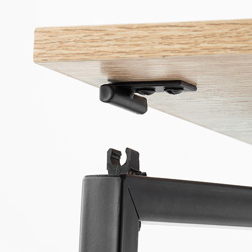 スリムデスク 楽天市場】スリム デスク 天然木 木製 オーク材 スチール 奥行