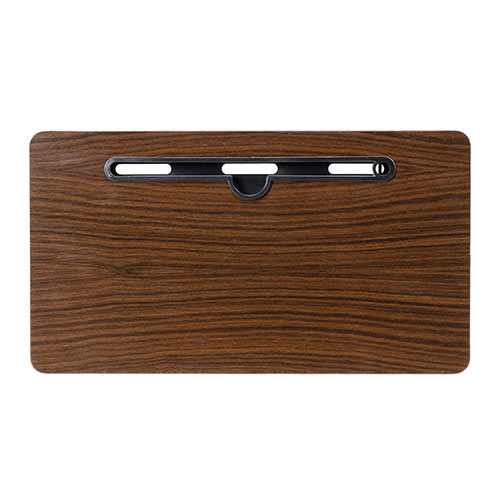 ソファーサイドテーブル ベッドサイドテーブル コの字型テーブル スマホ/タブレットスタンド 高さ63.5cm  ブラウン　木目調