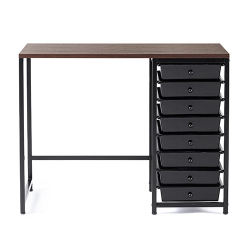 収納付きデスク（シンプルデスク・書斎デスク・作業机・テレワーク