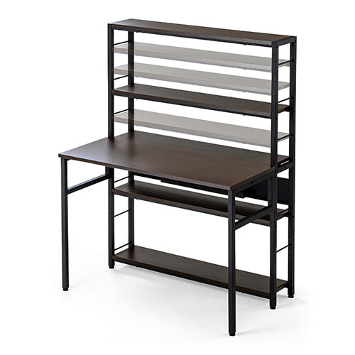 パソコンラック（パソコンデスク・シェルフデスク・棚付きデスク・幅1000mm・奥行600mm）