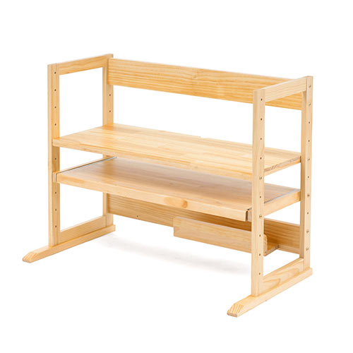 ローデスク パソコンラック 天然木ラック パソコンラック パソコン