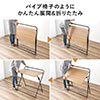 折りたたみデスク 折りたたみテーブル コンパクトデスク パソコンデスク 簡易デスク 省スペース 幅800mm 奥行400mm ライトブラウン