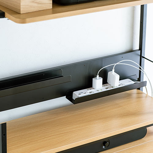 パソコンラック（3WAY・高さ可変・パソコンデスク・書斎デスク・プリンタラック・ローデスク・幅900・ライトブラウン）