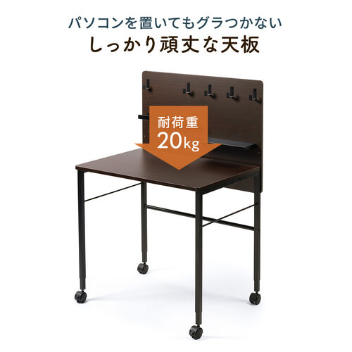 キャスター付きパソコンデスク Amazon | サンワダイレクト パソコンデスク ラック付き 幅90cm