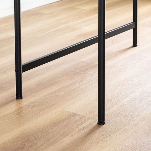 コンパクトパソコンデスク（引き出し付き・幅90cm・配線口・丸フレーム・PCデスク・学習机・勉強机）