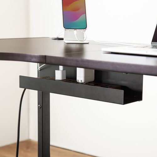 L字デスク（パソコンデスク・PCデスク・クランプ対応・タップ