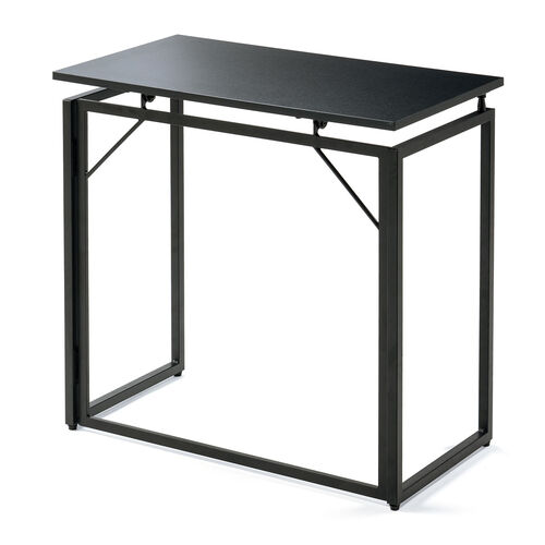 折りたたみデスク（折りたたみテーブル・コンパクトデスク・省スペース・幅73cm・奥行40cm・ブラック）