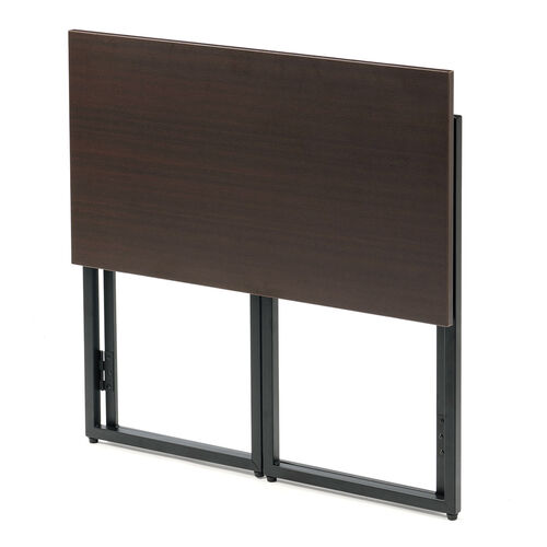 折りたたみデスク（折りたたみテーブル・コンパクトデスク・省スペース・幅73cm・奥行40cm・ブラウン）