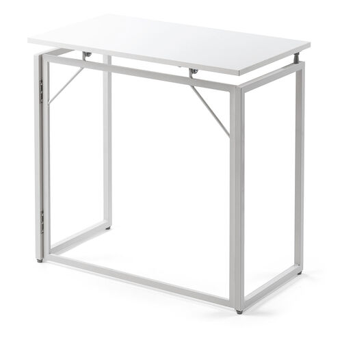 折りたたみデスク（折りたたみテーブル・コンパクトデスク・省スペース・幅73cm・奥行40cm・ホワイト）