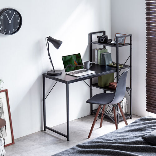 棚付きデスク（シェルフデスク・パソコンデスク・収納ラック・幅107cm