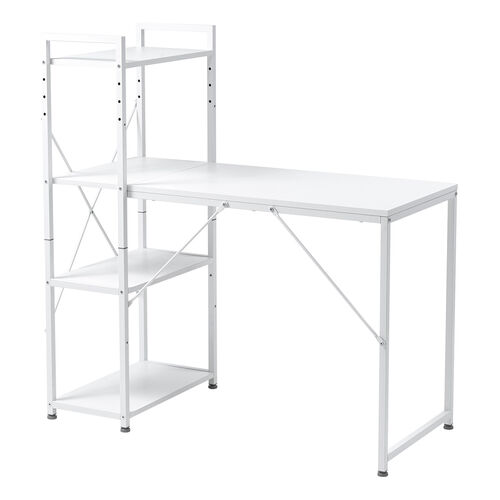 棚付きデスク（シェルフデスク・パソコンデスク・収納ラック・幅107cm