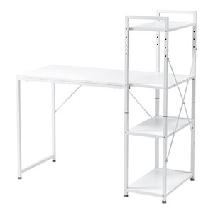 棚付きデスク（シェルフデスク・パソコンデスク・収納ラック・幅107cm